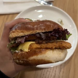 chicken bacon sandwich  at Veggie Grill by Next Level in Santa Monica