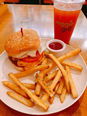 Beyond burger at Veggie Grill by Next Level in Santa Monica