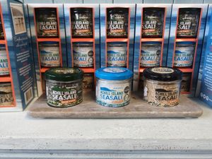 Sea salt natural, smoked and wakame at Achill Island Sea Salt in Achill