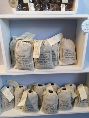 Seaweed bath bag at Achill Island Sea Salt in Achill
