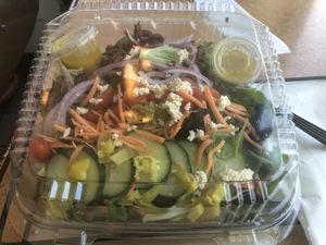 Greek salad   at Fresca on Addison in Richmond