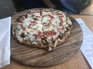 
Pesto pizza “nuts”  at Fresca on Addison in Richmond