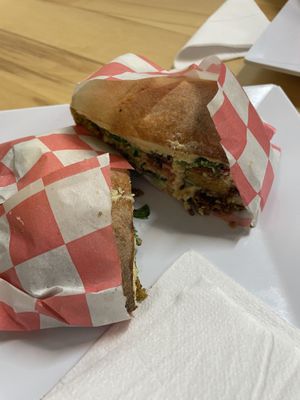 Falafel sandwich   at Fresca on Addison in Richmond