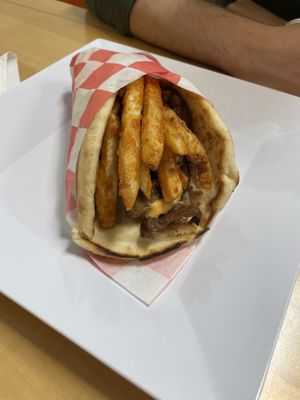 Gyro (without sauce to make vegan)  at Fresca on Addison in Richmond