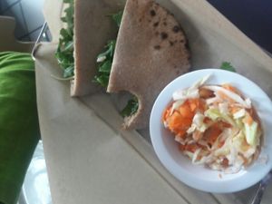 OMGarlic Sandwhich at Fresca on Addison in Richmond