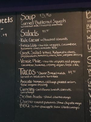 Menu at Fresca on Addison in Richmond