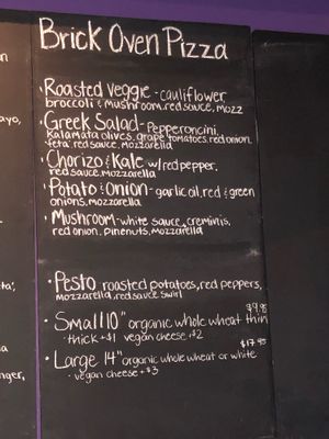 Menu at Fresca on Addison in Richmond