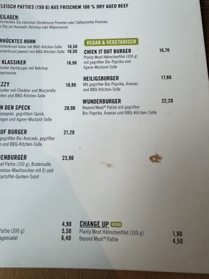 4,50 zusätzlich für das Vegan Upgrade  at Kitchen in Boblingen