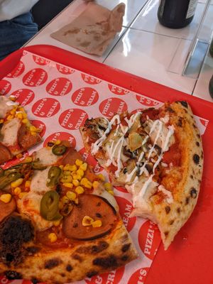 Half Magic Mushroom, Half Pepperoni at Pizzi*s & Cream in Vienna