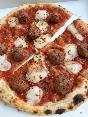 Spicy meatballs   at Pizzi*s & Cream in Vienna