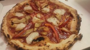 With "chicken" at Pizzi*s & Cream in Vienna