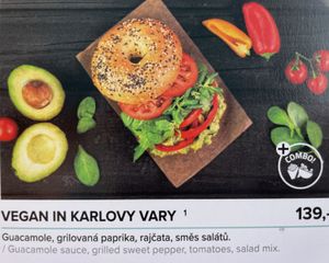 Menu  at Bagel Lounge in Cheb