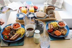 Stunning Vegan Breakfast at Sgarbh Lodge in Isle Of Skye