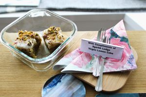 A delicious homemade cake after our walk part 2 at Sgarbh Lodge in Isle Of Skye