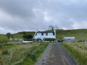 The lodge and its terrain at Sgarbh Lodge in Isle Of Skye