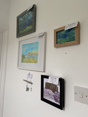 Local artwork you can buy  at Sgarbh Lodge in Isle Of Skye