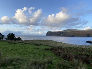The view just outside of the terrain  at Sgarbh Lodge in Isle Of Skye