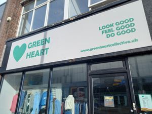 Shop front. at Green Heart Collective in Gateshead
