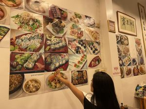 The food blew us away. One dish was better than the other. The lady who runs the place is very proud of her creations and spoiled us  at Chijuya Restaurant - Jing Xin Health Food in Bangkok