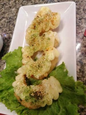 The shrimp at Chijuya Restaurant - Jing Xin Health Food in Bangkok