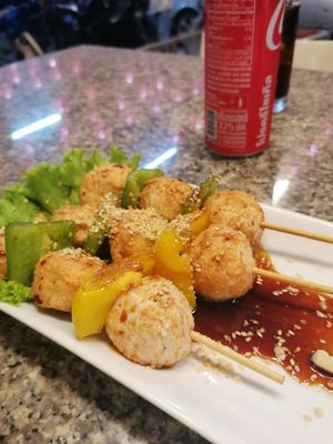 Meatballs at Chijuya Restaurant - Jing Xin Health Food in Bangkok