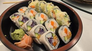 Sushi mixed plate at Chijuya Restaurant - Jing Xin Health Food in Bangkok