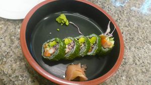 Avacado sushi at Chijuya Restaurant - Jing Xin Health Food in Bangkok