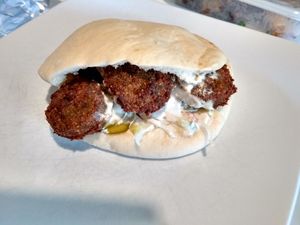 Falafel pita at Pita in North West London