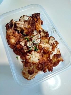 Cauliflower tahini at Pita in North West London