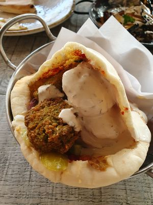 Falafel pita at Pita in North West London