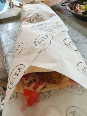 Falafel laffa at Pita in North West London