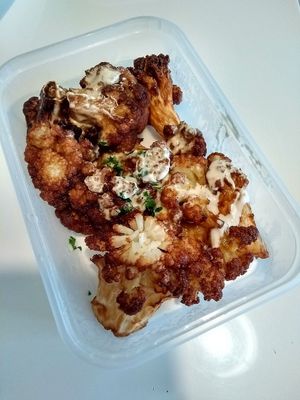 Cauliflower tahini at Pita - Kentish Town in North West London