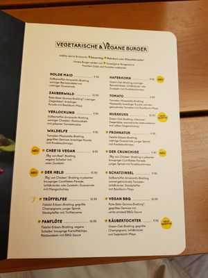 Menu at Peter Pane - Rankestraße in Berlin