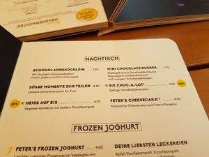 Desserts at Peter Pane - Rankestraße in Berlin