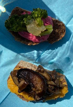 Vegan cicchetti   at H2 NO in Venice