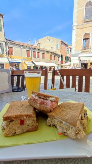 Best vegan tramezzini and cicheti (tapas) in town. Certified vegan beer. at H2 NO in Venice