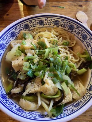 Miso ramen with tofu (ask to have it without egg)  at Momo Wok Box in Copenhagen