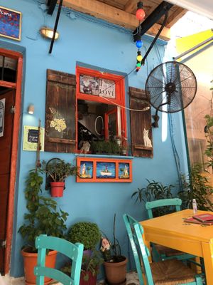 Area around the restaurant at To Koutouki tis Elenis in Tinos