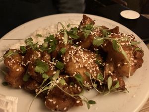 Cauliflower bites at Troy Beer Garden in Troy