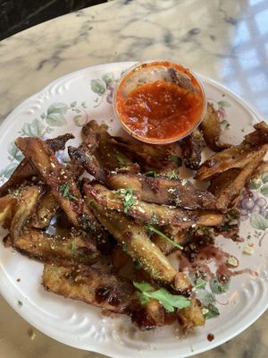 Eggplant Fries  at Troy Beer Garden in Troy
