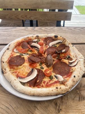 Vegan Pizzaa  at MALKA Pizza & Grill in Juodkrante