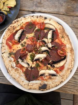Vegan Pizza  at MALKA Pizza & Grill in Juodkrante