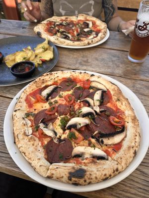 Vegan Pizza  at MALKA Pizza & Grill in Juodkrante