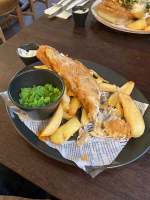 Banana blossom and chips  at The Bay Horse Inn in Nelson