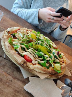 Veggie kebab at Godhem Sour Café & Bar in Trollhattan