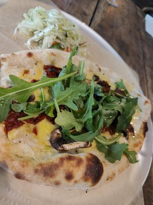 Half sour white pizza at Godhem Sour Café & Bar in Trollhattan