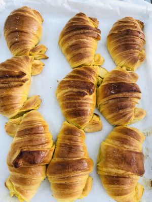 Croissant simples  at Da Praceta in Povoa De Varzim