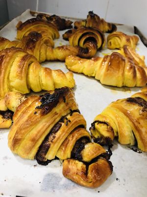 Croissant chocolate vegan  #Veganuary at Da Praceta in Povoa De Varzim