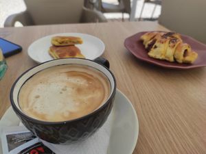 Soy milk at Da Praceta in Povoa De Varzim