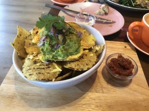 Nachos at Bonobo Cafe in Christchurch